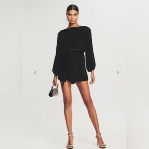 Retrofête Sequin Mini Dress in Black Size‎ Small